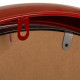 Reloj de Pared Alexandra House Living Rojo Hierro Madera MDF 62 x 6 x 62 cm