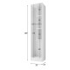 Armario Escobero Alexandra House Living Blanco Madera MDP 35 x 170 x 32 cm 1 puerta Reversible