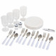 Cesta de Picnic Alexandra House Living Gris Natural Mimbre