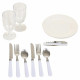 Cesta de Picnic Alexandra House Living Gris Natural Mimbre