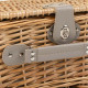 Cesta de Picnic Alexandra House Living Gris Natural Mimbre