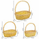 Juego de Cestas Alexandra House Living Mimbre Madera de sauce Natural 3 Piezas