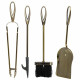 Utensilios para Chimenea Alexandra House Living Latón Hierro 19 x 61 x 19 cm