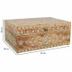 Jewelry box Alexandra House Living White Natural Mango wood MDF Wood 18 x 10 x 25 cm