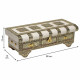 Caja-Joyero Alexandra House Living Blanco Aluminio Madera MDF 13 x 12 x 38 cm