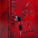 Letterbox Alexandra House Living Red Iron 11 x 37 x 27 cm