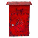 Letterbox Alexandra House Living Red Iron 11 x 37 x 27 cm