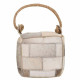 Tope de puerta Alexandra House Living Cuero 20 x 20 x 20 cm Blanco