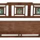 Bench Alexandra House Living Brown Recycled Wood 58 x 95 x 183 cm