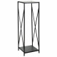 Soporte para Leña Alexandra House Living Negro Hierro 34 x 111 x 34 cm