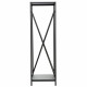 Soporte para Leña Alexandra House Living Negro Hierro 34 x 111 x 34 cm