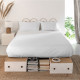 Bedding set HappyFriday BASIC White Super king 28 x 4 x 38 cm