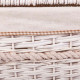 Juego de Cestos Alexandra House Living Blanco Mimbre Madera de sauce 41 x 63 x 55 cm 30 x 22 x 24 cm 3 Piezas