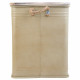 Laundry basket Alexandra House Living Urban Beige Hemp Metal Fir wood