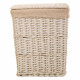 Juego de Cestos Alexandra House Living Blanco Mimbre Madera de sauce 3 Piezas