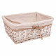 Juego de Cestos Alexandra House Living Blanco Mimbre Madera de sauce 3 Piezas