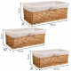 Juego de Cestos Alexandra House Living Natural Mimbre Madera de sauce 3 Piezas