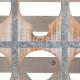 Botellero Alexandra House Living Natural Madera de abeto 43 x 32 x 33 cm 9 botellas Caja