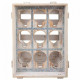 Botellero Alexandra House Living Natural Madera de abeto 43 x 32 x 33 cm 9 botellas Caja