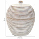 Caja Decorativa Alexandra House Living Blanco Poliresina 19 x 23 x 19 cm