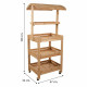 Expositor Alexandra House Living Madera de abeto 50 x 165 x 62 cm Estantería 4 Estantes