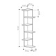 Corner Shelves Alexandra House Living White Wood MDP 37 x 141 x 24 cm 4 Shelves