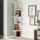 Corner Shelves Alexandra House Living White Wood MDP 37 x 141 x 24 cm 4 Shelves
