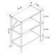 Bookshop Alexandra House Living Black Oak Metal Wood MDP 66 x 85 x 34 cm industrial 3 Shelves