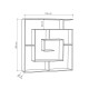 Estantería Alexandra House Living Blanco Madera MDP 125 x 129 x 22 cm Laberinto