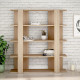 Bookshop Alexandra House Living Oak Wood MDP 110 x 122 x 29 cm 4 Shelves