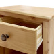 Nightstand Alexandra House Living Honey Oak Metal Pine 47 x 60 x 35 cm 1 drawer