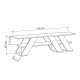 TV furniture Alexandra House Living Diagonal Brown 140 x 40 x 34 cm