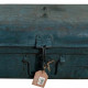 Maleta decorativa Alexandra House Living Azul Hierro Estilo artesanal 33 x 25 x 66 cm