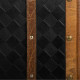 Decorative suitcase Alexandra House Living Black PVC Wood Metal Cloth Vintage 30 x 17 x 43 cm