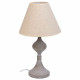 Lámpara de mesa Alexandra House Living Blanco Gris Metal Tela 220-240 V 23 x 41 x 23 cm