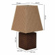 Lámpara de mesa Alexandra House Living Marrón Poliresina 220-240 V 13 x 24 x 13 cm