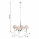 Lámpara de Techo Alexandra House Living Blanco Gris