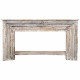 Recibidor Alexandra House Living Blanco Gris Madera de mango 39 x 86 x 160 cm Acabado envejecido Tallado
