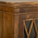 Recibidor Alexandra House Living Marrón Madera Vidrio 40 x 100 x 90 cm