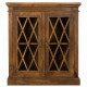 Recibidor Alexandra House Living Marrón Madera Vidrio 40 x 100 x 90 cm