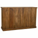 Sideboard Alexandra House Living Brown Wood Glass 40 x 100 x 170 cm 4 doors