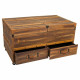 Botellero Alexandra House Living Natural Madera de abeto 60 x 55 x 100 cm