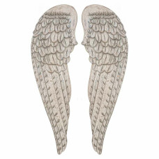 Set de Figuras Alexandra House Living Blanco Madera MDF Alas 4 x 103 x 32 cm