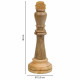 Decorative Figure Alexandra House Living Brown Mango wood Chess 15 x 40 x 15 cm