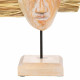 Decorative Figure Alexandra House Living Natural Wood Glass Marine algae Mask 53 x 13 x 30 cm