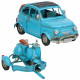 Figura Decorativa Alexandra House Living Azul claro Hierro ABS Moto Remolque 10 x 10 x 34 cm