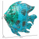 Decorative Figure Alexandra House Living Blue Mango wood Fish 10 x 80 x 105 cm