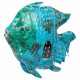 Decorative Figure Alexandra House Living Blue Mango wood Fish 10 x 80 x 105 cm
