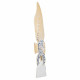 Decorative Figure Alexandra House Living Blue White Wood Glass Fish 148 x 10 x 23 cm