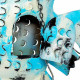 Decorative Figure Alexandra House Living Blue Mango wood Fish 8 x 46 x 62 cm